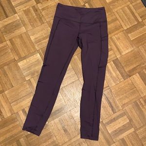 Plum yoga pants